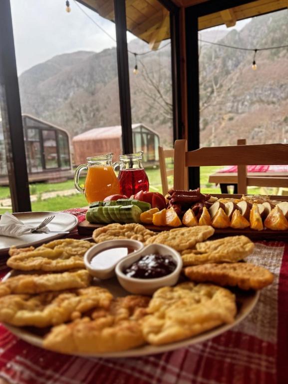 Forest hiking trail in Theth National Park